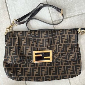 SOLD🛑Fendi FF Logo Jacquard Shoulder Bag